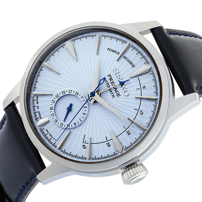 Seiko Analog Blue & Leather Men's Watch SSA343J1