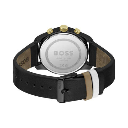 Hugo Boss Analog Black & Leather Men's Watch 1514003