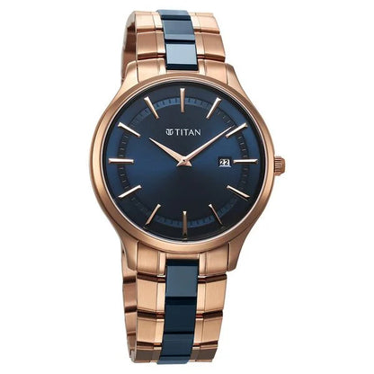 Analog Blue & Stainless Steel Men' 90142KD03