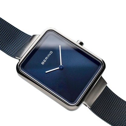 Bering Analog Blue & Milanese Men's Watch 14533 307