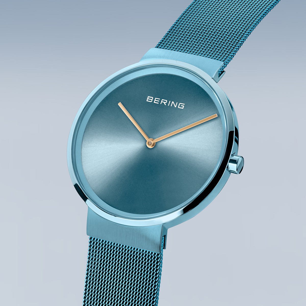 BERING Analog Blue & milanese Men's Watch 14539 388