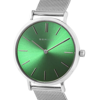 Bering Analog Green & Milanese Women's Watch 14134 008
