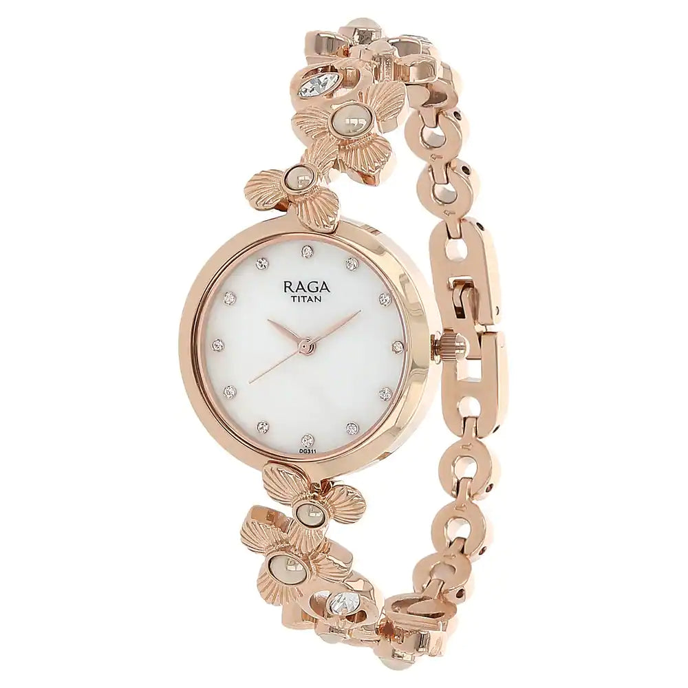 Analog Mother Of Pearl &  Women's Watch NQ95048WM01