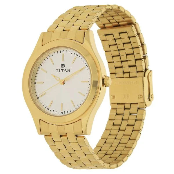 Analog Silver Dial Stainless Steel Strap watch for Men