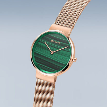 Bering Analog Green & Milanese Women's Watch 14531 368