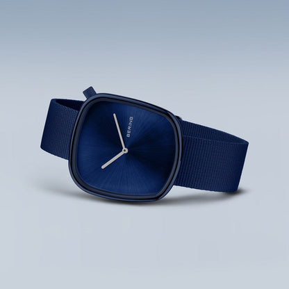 Bering Analog Blue & Nato Men's Watch 18040 397