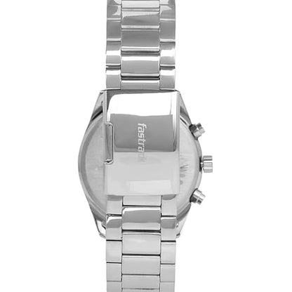 Fastrack  Silver & Stainless Steel Men's Watch NP3201SM01