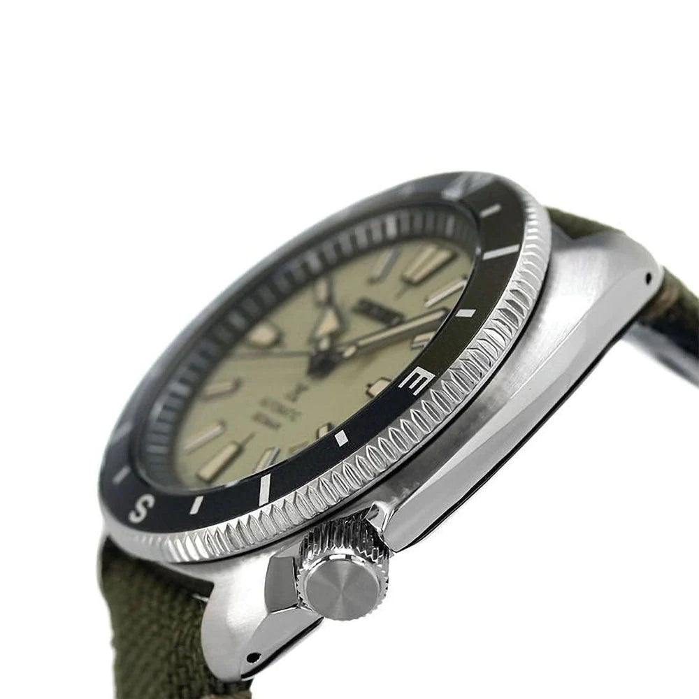 Seiko Analog grey & Polyester Men's Watch SRPG13K1
