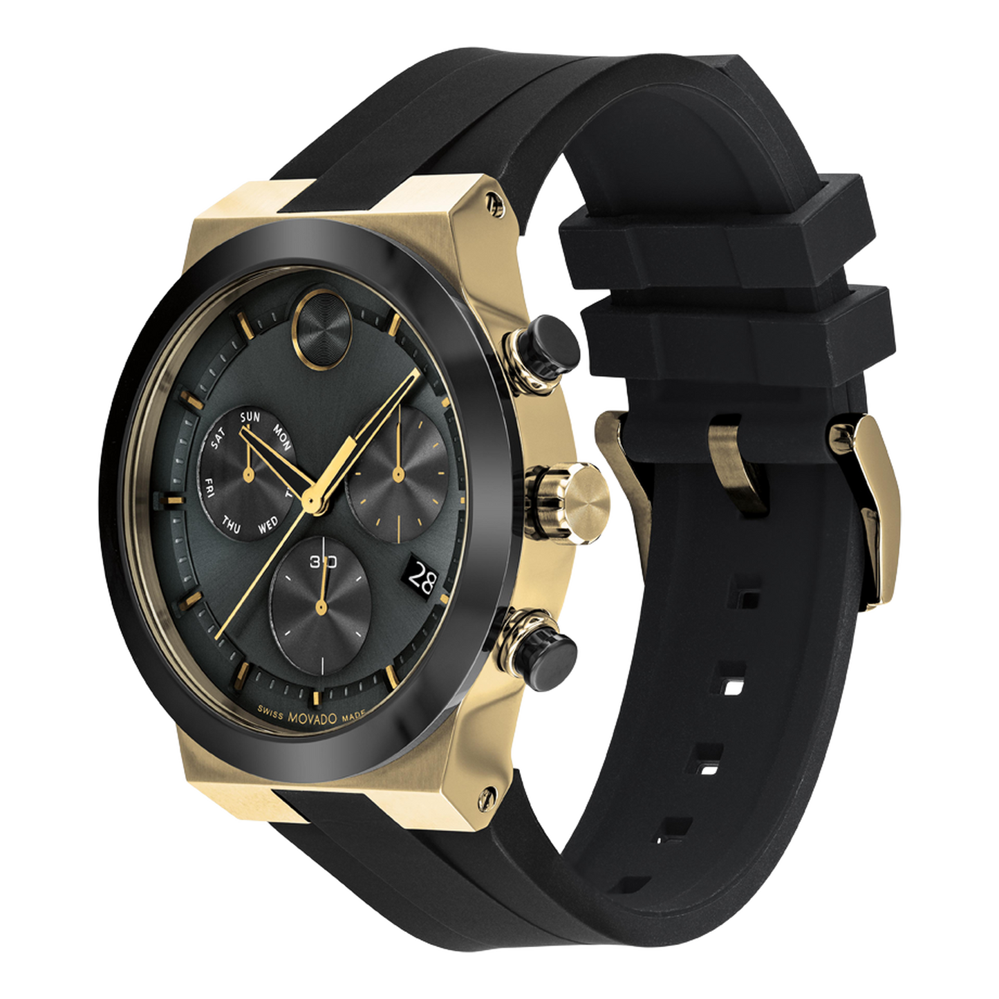 Movado Analog Black & Silicone Men's Watch 3600855