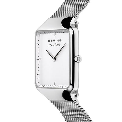 Bering Analog White & Milanese Women's Watch 15832 004