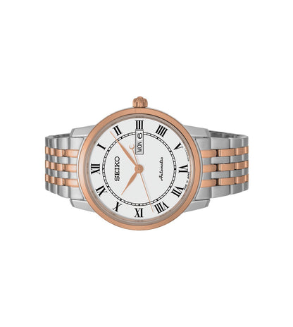 Seiko Analog White & Metal band Men's Watch SRP766J1
