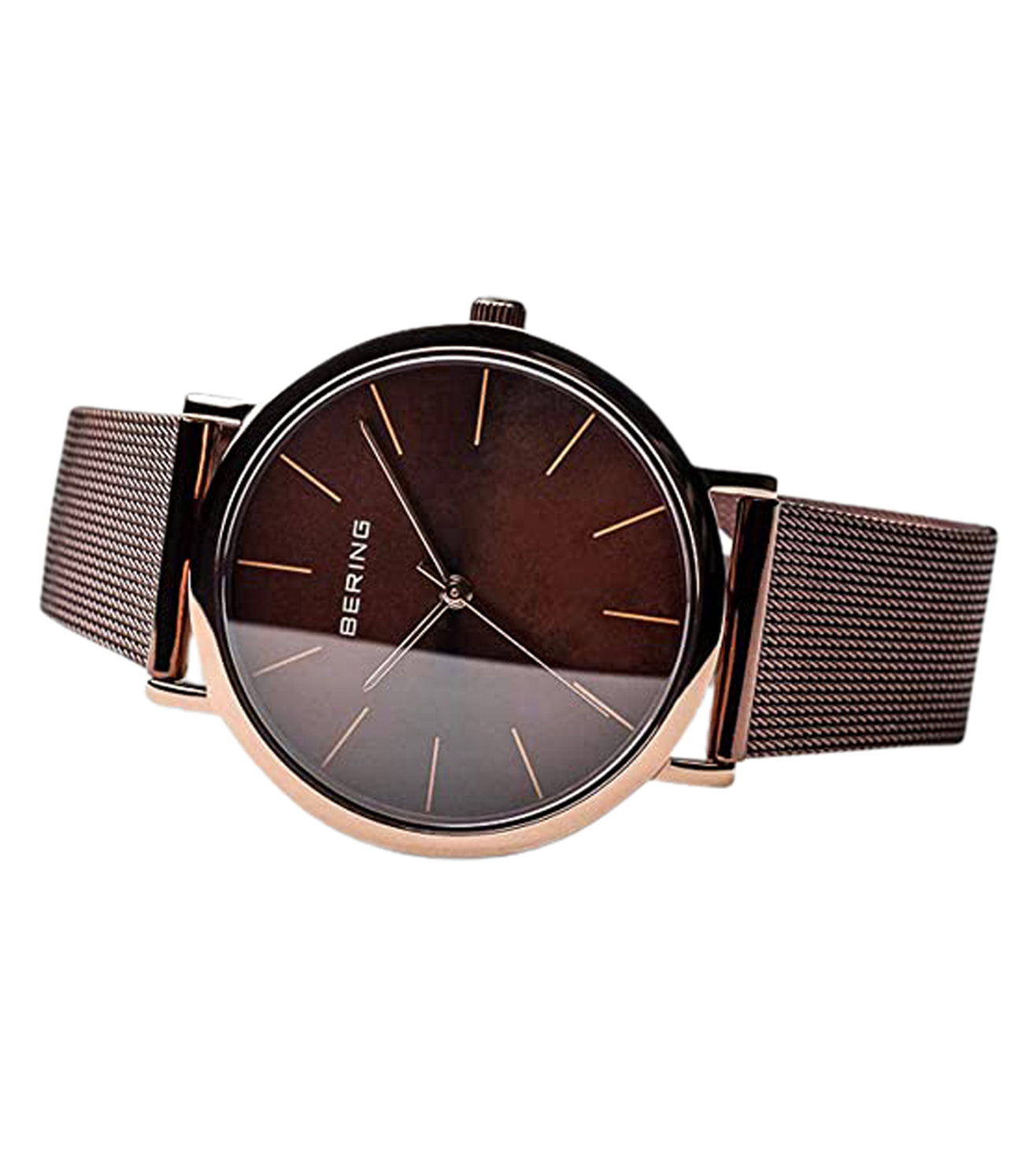 Bering Analog Brown & Milanese Women's Watch 13436 265