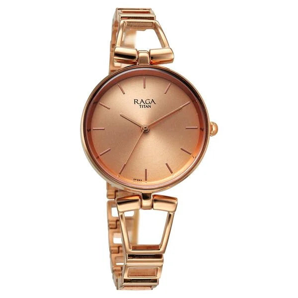 Analog Rose Gold & Metal Women' 2747WM01