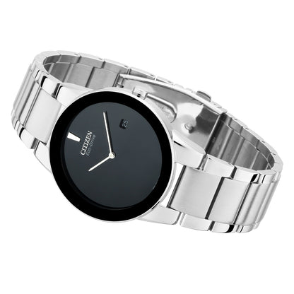 Citizen Analog Black & Stainless Steel Men's Watch AU1060 51E