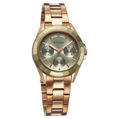 Multifunction Green & Stainless Steel Women' 95315KM03