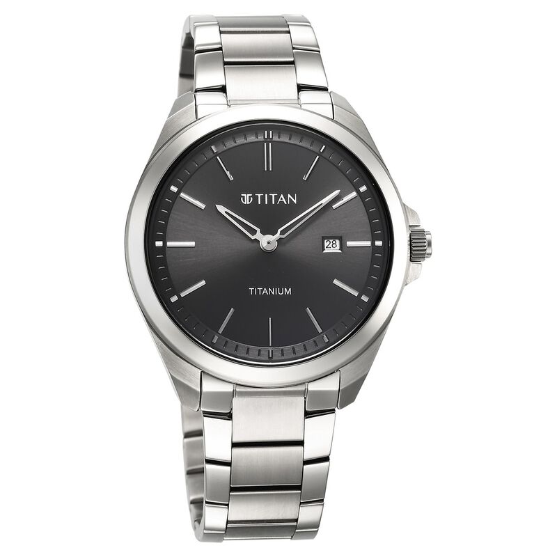 Analog Black & Stainless Steel Men's Watch 90177TM03