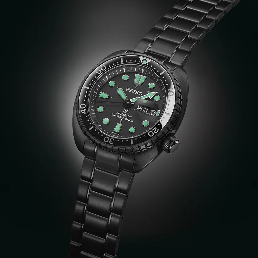 Prospex ‘Black Series’ ‘Night Vision’ Turtle Diver’s watch SRPK43K1