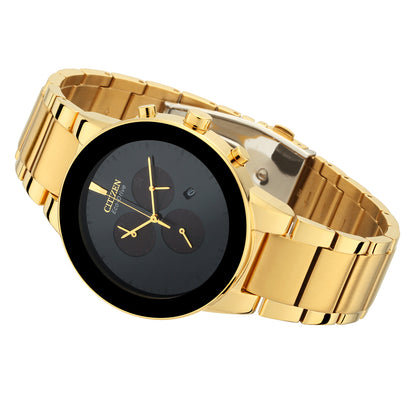 Citizen Analog Black & Stainless Steel Men's Watch AT2242 55E