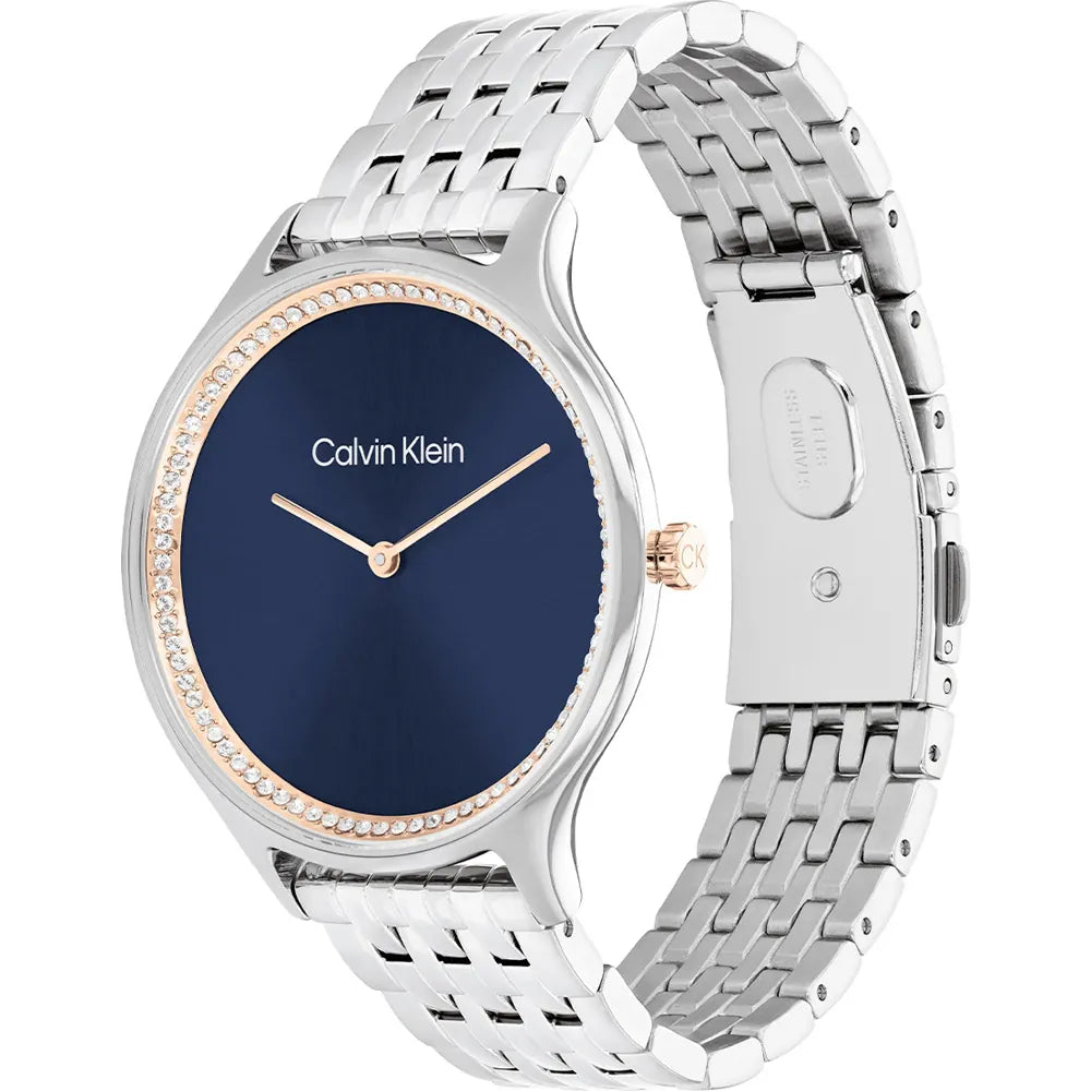 Quartz Female Analog Blue Stainless Steel Watch 25100001