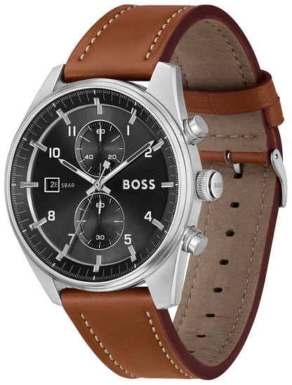 Skytraveller Chronograph BlaSunray Round Dial Men's Watch 1514161