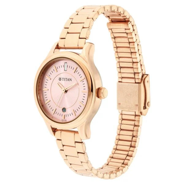 Analog Rose Gold & Metal Women's Watch NS2638WM01