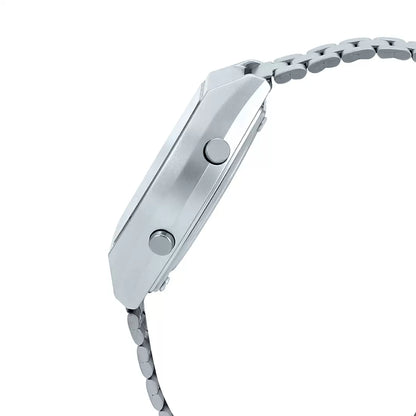 Casio Digital Silver & Stainless Steel Unisex Watch D186