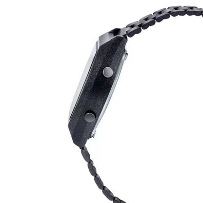 Casio Digital Black & Stainless Steel Unisex Watch D185