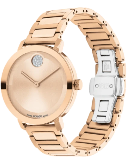 Movado  Rose Gold & Stainless Steel Women's Watch 3601143
