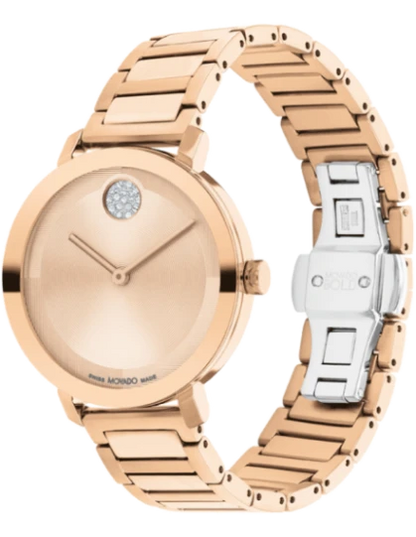 Movado  Rose Gold & Stainless Steel Women's Watch 3601143