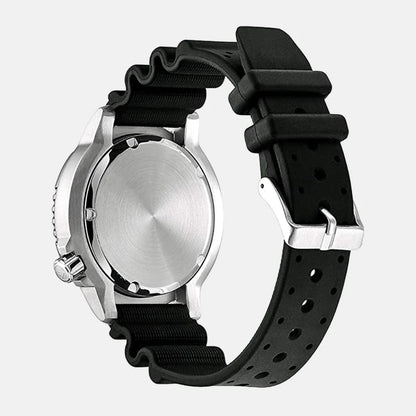 Citizen Analog Green & Rubber Men's Watch BN0158 18X