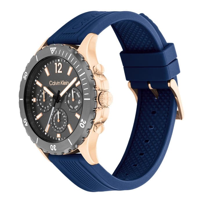 Men's Grey Chronograph Silicon Watch 25200316