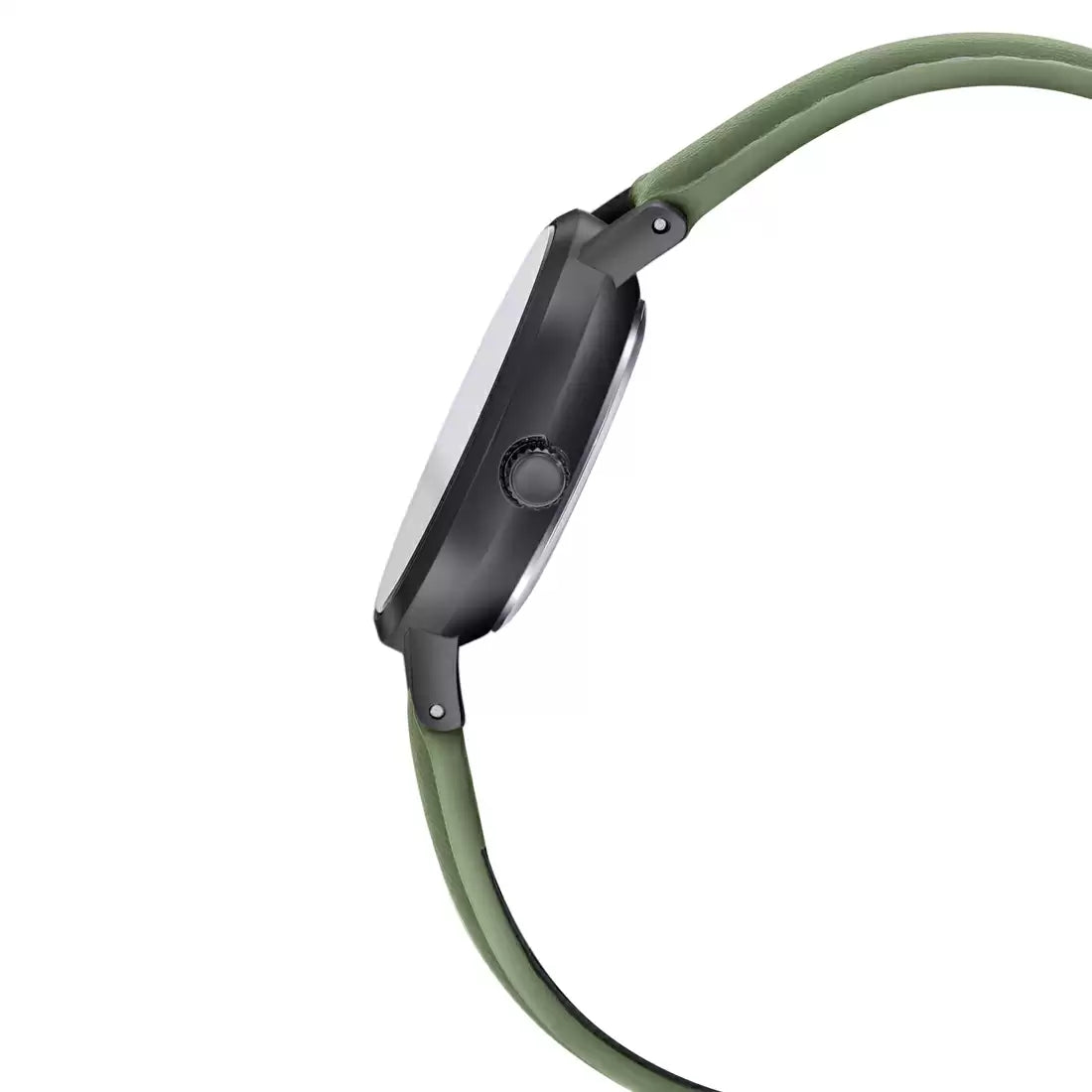 Green Leather Analog - Women's Watch