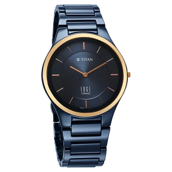 Analog Blue & Ceramic Men' 1696KC05