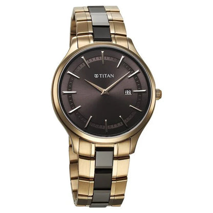 Analog Grey & Stainless Steel Men' 90142KD02