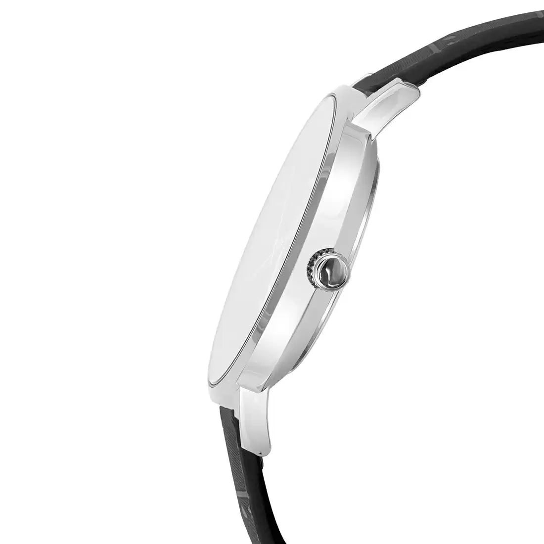 Casio Analog Silver & Leather Men's Watch A1617