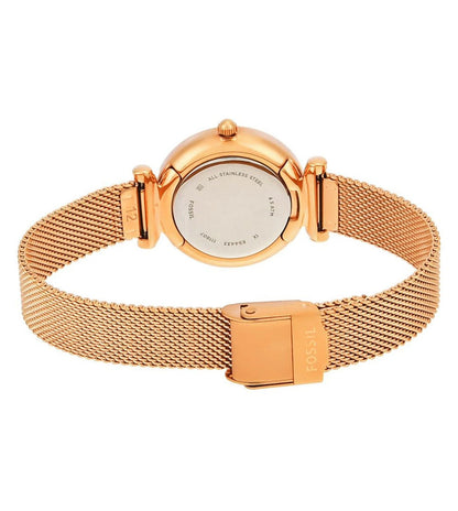 Fossil  White & Stainless Steel Women's Watch ES4433