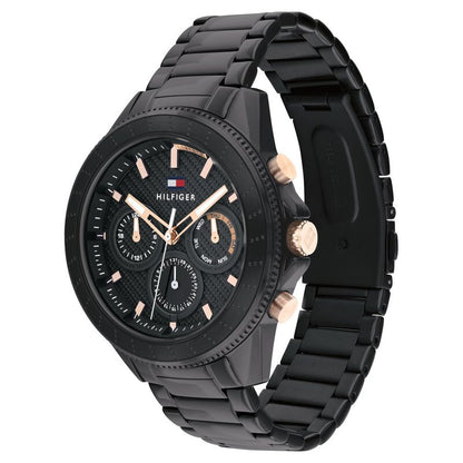 Black & Stainless Steel Men's Watch NETH1791858