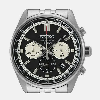 Seiko Chronograph Black & Metal band Men's Watch SSB429P1