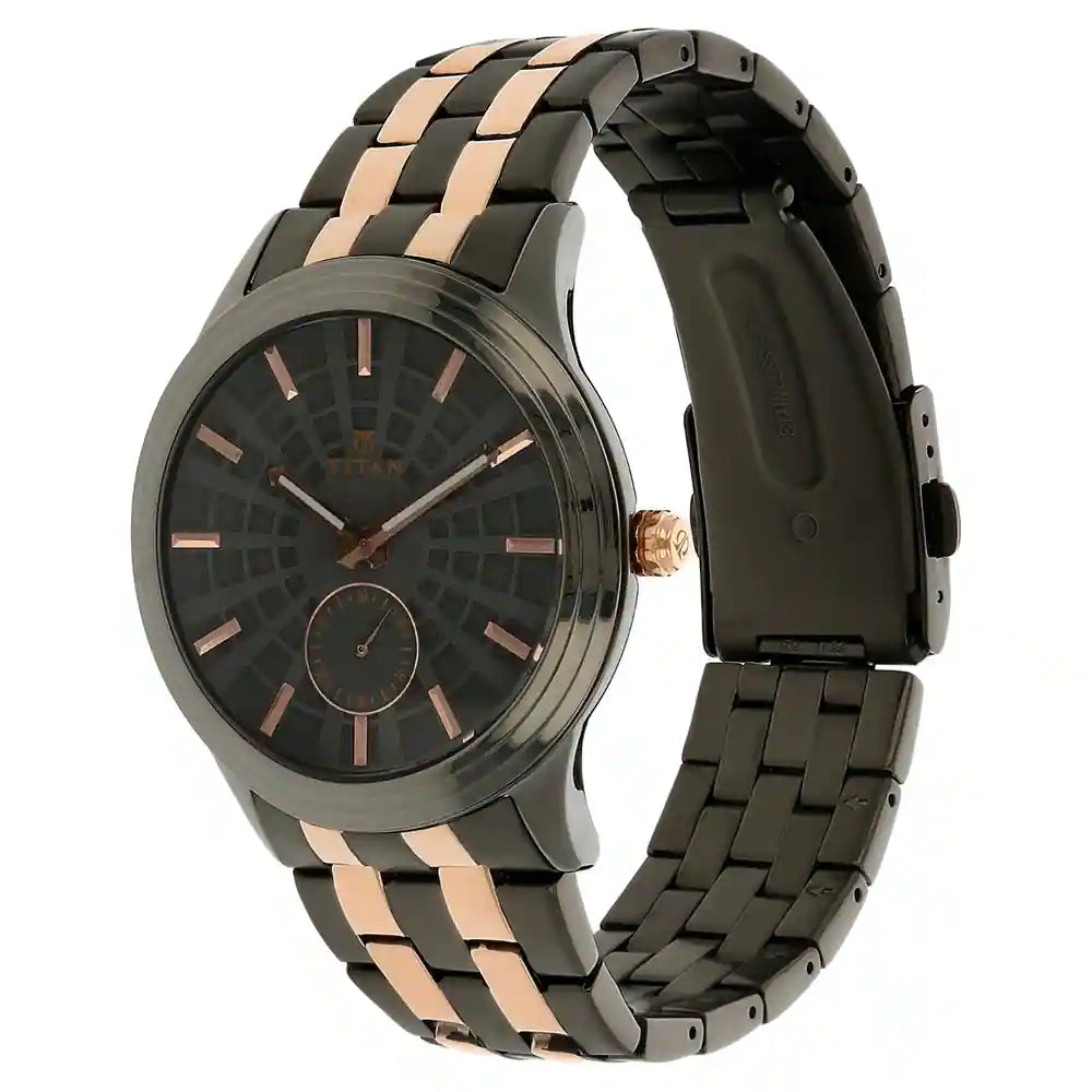Multifunction Black &  Men's Watch 1722KM02