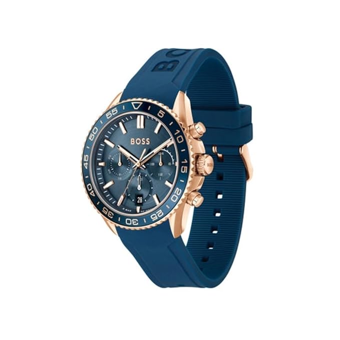 Quartz Male Chronograph Blue Silicone Watch 1514169