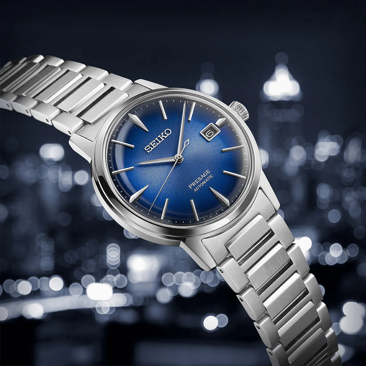 Seiko Analog Blue & Metal band Men's Watch SRPJ13J1