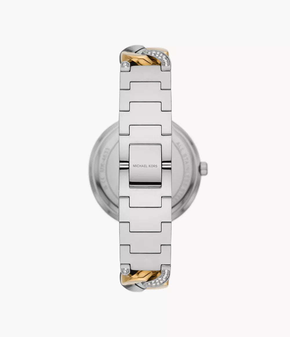 Michael Kors Analog Silver & Stainless Steel Wowen's Watch MK4633