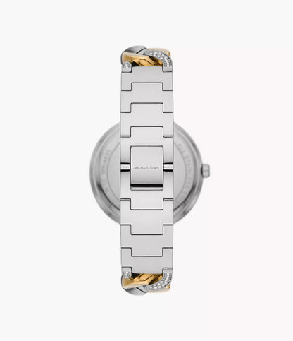 Michael Kors Analog Silver & Stainless Steel Wowen's Watch MK4633