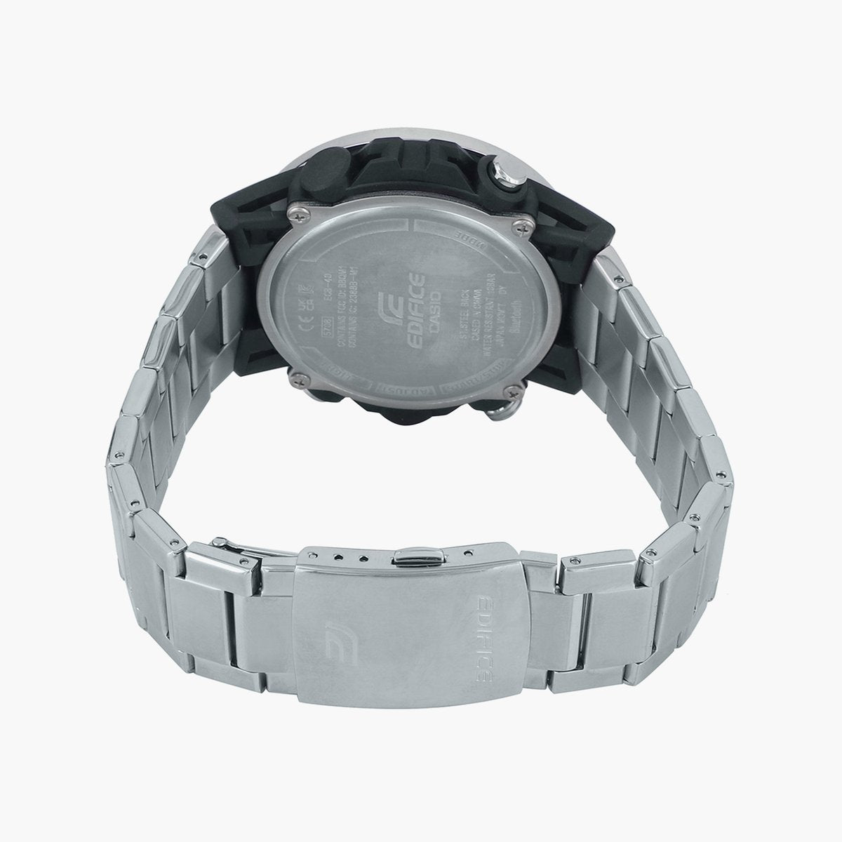 Casio Analog Black & Stainless Steel Men's Watch ED574