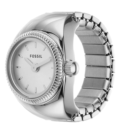 Fossil  White & Stainless Steel Women's Watch ES5245