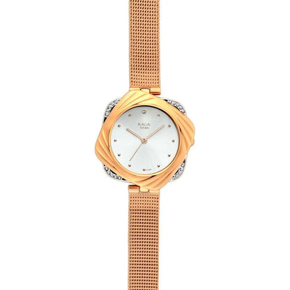 Analog Silver & Metal band Women's Watch NR95139KM01