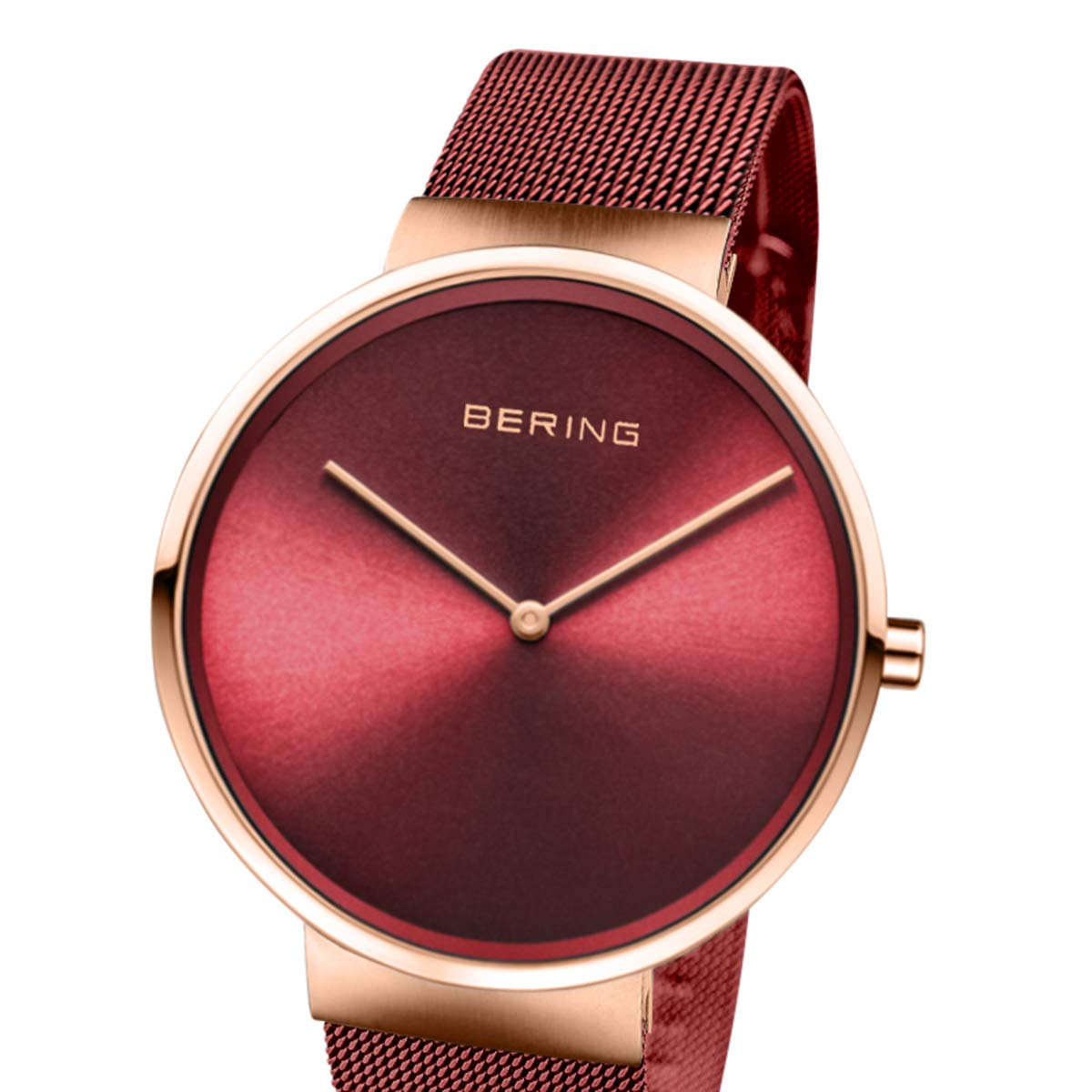 Bering Analog Red & Milanese Women's Watch 14531 363