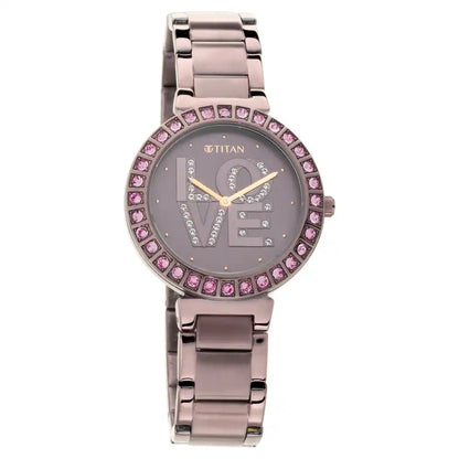 Analog Purple &  Women's Watch 95110QM01