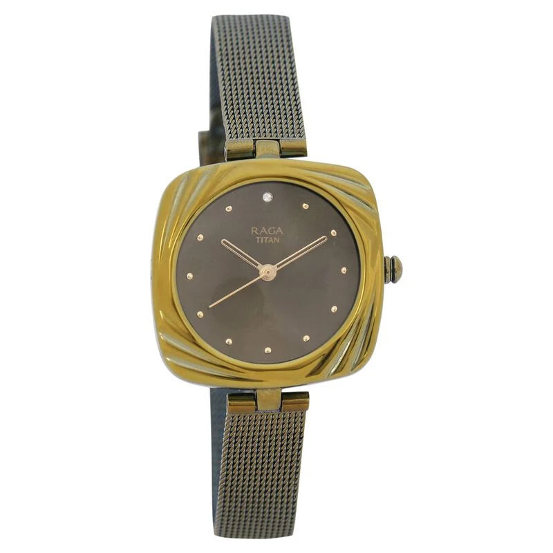 Raga Moments Of Joy White Dial Women Watch With Metal Strap NR95139QM01