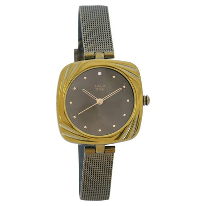Raga Moments Of Joy White Dial Women Watch With Metal Strap NR95139QM01